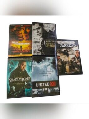5pc Action Movie DVD - United 93, Shadow Boxer, Green Zone, Etc